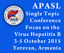 APASL Single Topic Conference Focus on the Virus Hepatitis B 3-5 October 2015 Yerevan, Armenia APASL Single Topic Conference Focus on the Virus Hepatitis B 3-5 October 2015 Yerevan, Armenia